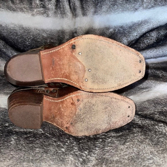 Frye  boots. They still have a lot of life in them. I just don’t wear them - Picture 3 of 5